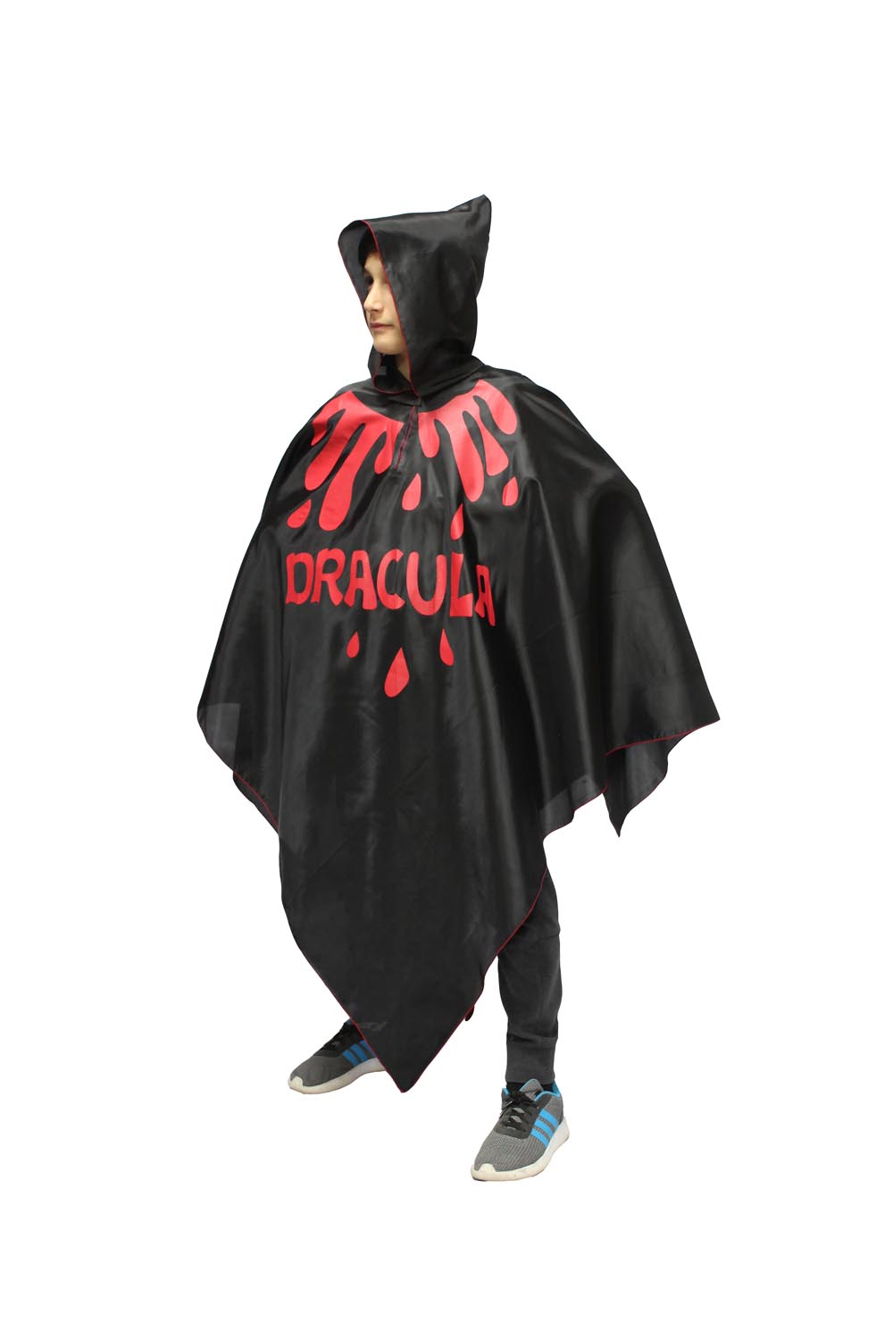 PONCHO DRACULA NERO BAMBINO